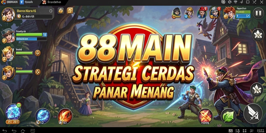 Tangkapan layar gameplay <strong>88MAIN</strong> menunjukkan pertempuran strategis yang mendebarkan.