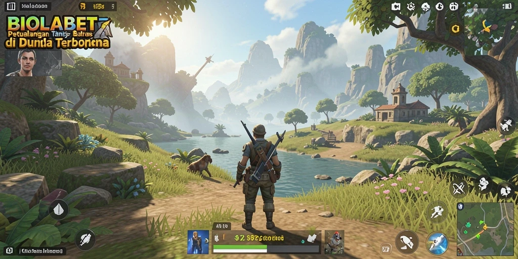 Tampilan gameplay Open World yang menakjubkan di BIOLABET.