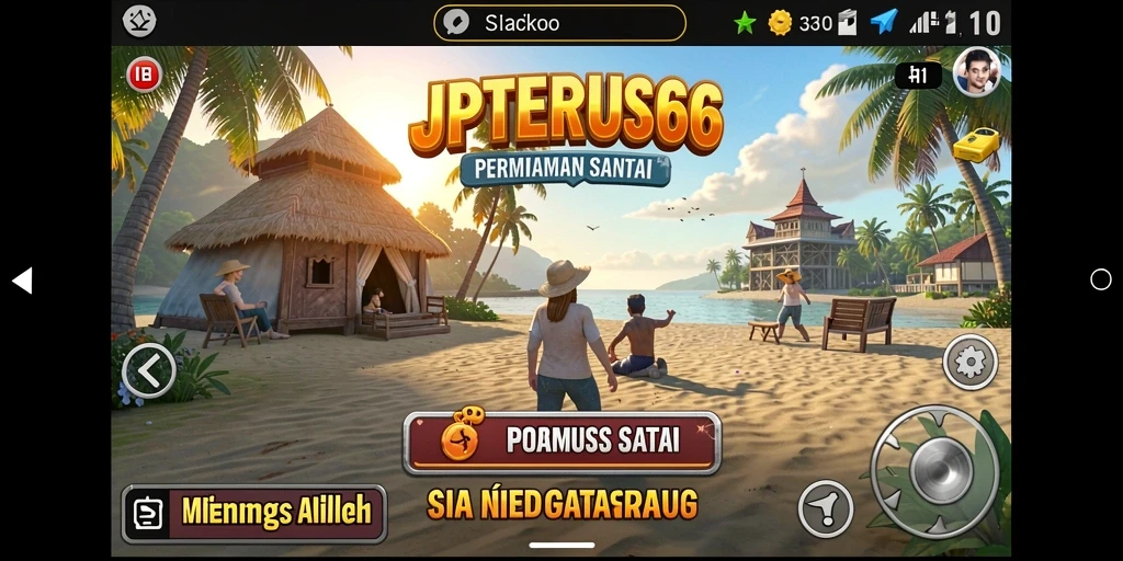 Screenshot gameplay JPTERUS66 yang penuh warna dan mengasyikkan.
