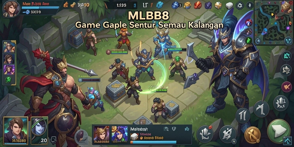 Tampilan gameplay seru dalam game Gaple MLBB8.