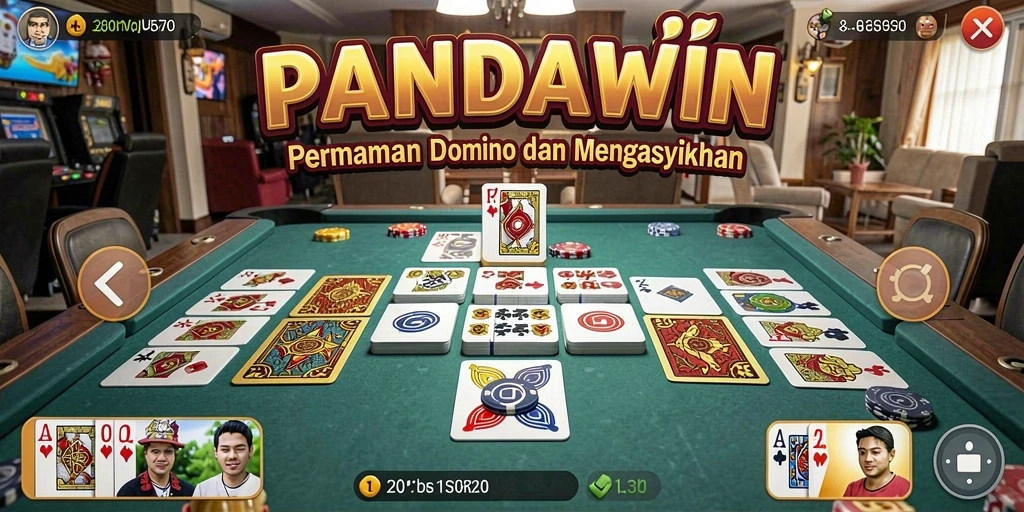 Tampilan menarik dari gameplay Domino yang seru.