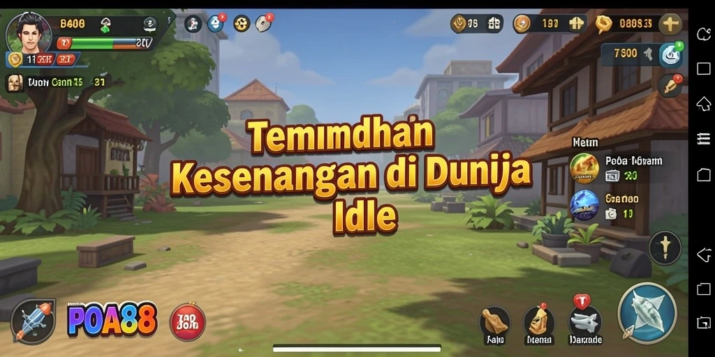 Tangkapan layar gameplay <strong>POA88</strong> yang menampilkan elemen permainan Idle yang menarik.