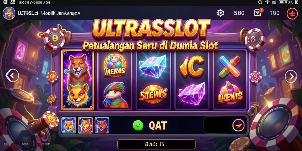 Tampilan gameplay <strong>ULTRASLOT</strong> yang mendebarkan dengan berbagai karakter dan tantangan.