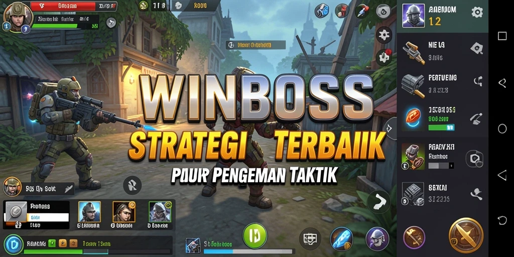 Tampilan gameplay strategis dari WINBOSS yang mendebarkan.